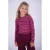 Vingino gestreepte longsleeve – donkerrood/roze