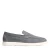 Manfield – Heren – Grijze suède loafers –