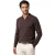 polo lange mouw Profuomo bruin