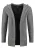 Key Largo Gebreid vest ‘Actor’  donkergrijs