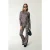 Colourful Rebel Leopard Peached Extra Flare Pants Brown