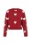 MYMO Trui  donkerrood / wit