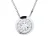 Collar Diamonds 0,15 Cts Serti Illusion 18K wit