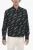 Bedrukt overshirt met ritssluiting in blauw