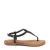 Lazamani 75.611 leren sandalen met slangenprint zwart
