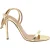 Aquazzura Cannes 105 Sandalen met Bandjes in Goud Metalen Leer