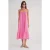 Midi Muslin Jurk met Rimpeldetail