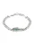 LACOSTE Armband  groen / rood / zilver