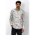State of Art regular fit overhemd met print – grijsblauw/wit