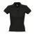 SOLS Vrouwen/dames Mensen Pique Korte Mouw Katoenen Poloshirt (Zwart)