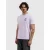 Pure Path regular T-shirt met backprint lila