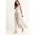 V-hals Vest en Maxi Rok Tweedelige Set