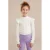 WE Fashion longsleeve met ruches – set van 2 zwart/wit