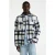 CHASIN’ geruit overshirt donkerblauw