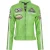 Dames Biker Racing Badges Groene Leren Jas-Eastleigh