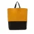 Kleurblok Lederen Wol Tote Bag