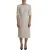 Dolce & Gabbana Witte Jacquard Midi Bloemen Slank Brocade Damesjurk