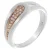 Orphelia Dames 925 Sterling Zilveren Ring – Zilver/Rosé ZR-7228