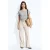 MANGO TEEN wide leg jeans – zand