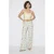 Hoge Taille Paisley Print Rechte Spijkerbroek
