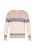 usha BLUE LABEL Trui  beige / donkerbruin / lichtlila / wit