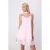 TRENDYOLMİLLA Dames Roze Effen Kort / Mini Mouwloos Recht Jurken