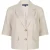 Red Button Blazer linen pin