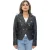Dames leren militaire blazerjas-Aalborg