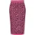 PINKO Giornalaio Gonna Jacquard Lure Nude Rosé & Classic Black