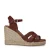 Manfield leren espadrilles cognac