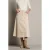 LOLALIZA corduroy A-lijn midi rok – beige