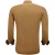 Heren Zakelijke Blouse Lange Mouw – Nette Slim Fit Overhemd – Bruin