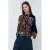 Lollys Laundry katoenen jas met print – donkerblauw