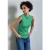 Street One Dames Basic top met col in Groen