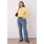 Trendyol Curve Dames Blauw Effen Flared Hoge taille Grote maten Jeans
