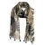 Elegante sjaal met all-over print en pompons dames s.Oliver