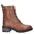 Mustang imitatieleren leren veterboots blokhak cognac
