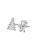Hey Happiness Oorbellen ‘Merry Duo’  zilver