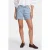 Karl Lagerfeld Line Signature Denim Shorts Light Blue
