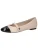 CAPRICE Ballerina met riempjes  beige / zwart