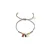 Luxenter 925 Sterling Zilveren Armband met Groen Kristal afgewerkt in 18K geel goud – Vlinder