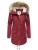 Ragwear Winterjas ‘Jane’  wijnrood
