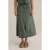 We Fashion Skirt Medium Length Dark Green