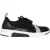 Skechers Dames/Dames Modern Jogg Leren Trainers (Zwart/Goud)