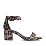 Sacha sandalettes met panterprint beige/bruin