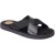 Base London Webb Leren Heren Sandalen Zwart