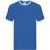 Fruit of the Loom Heren Ringer T-Shirt (Koningsblauw/Wit)