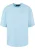 Dropsize Shirt ‘Embo’  lichtblauw / wit