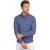 Thomas Maine trui blauw half zip knopen gebreid