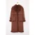 TRENDYOLMİLLA Dames Bruin Effen Oversized Jassen